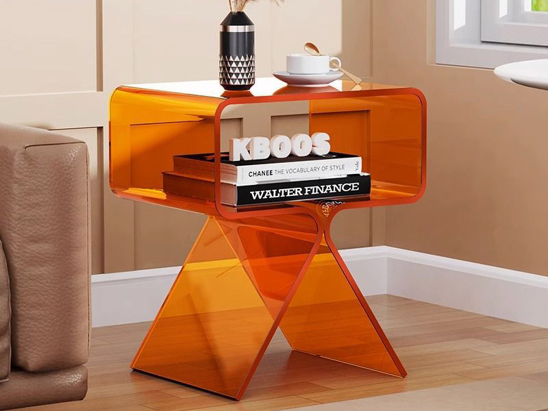 只字型個(gè)性時(shí)尚亞克力床頭柜廠家定制