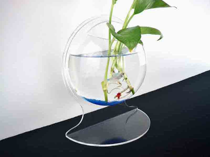 落地式桌面亞克力半圓魚缸定制