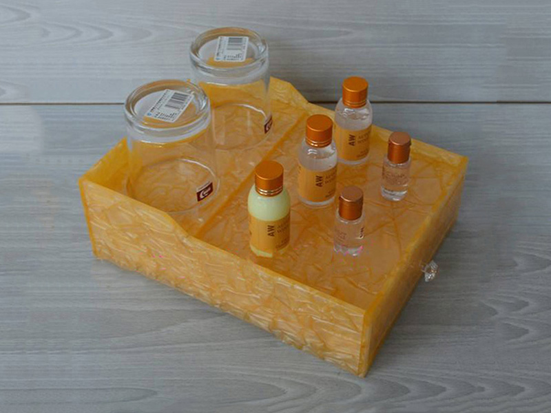 酒店客房亞克力牙具收納盒定制