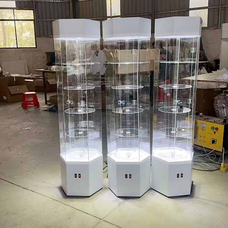 亞克力旋轉展示柜生產廠家定制的優勢